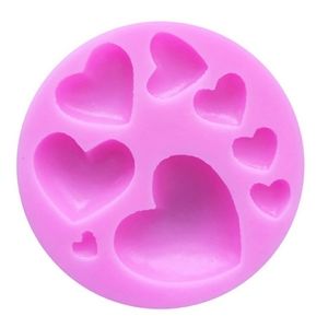 Silicone Molds 2pc Combo Hearts 9 Sizes 2 Styles